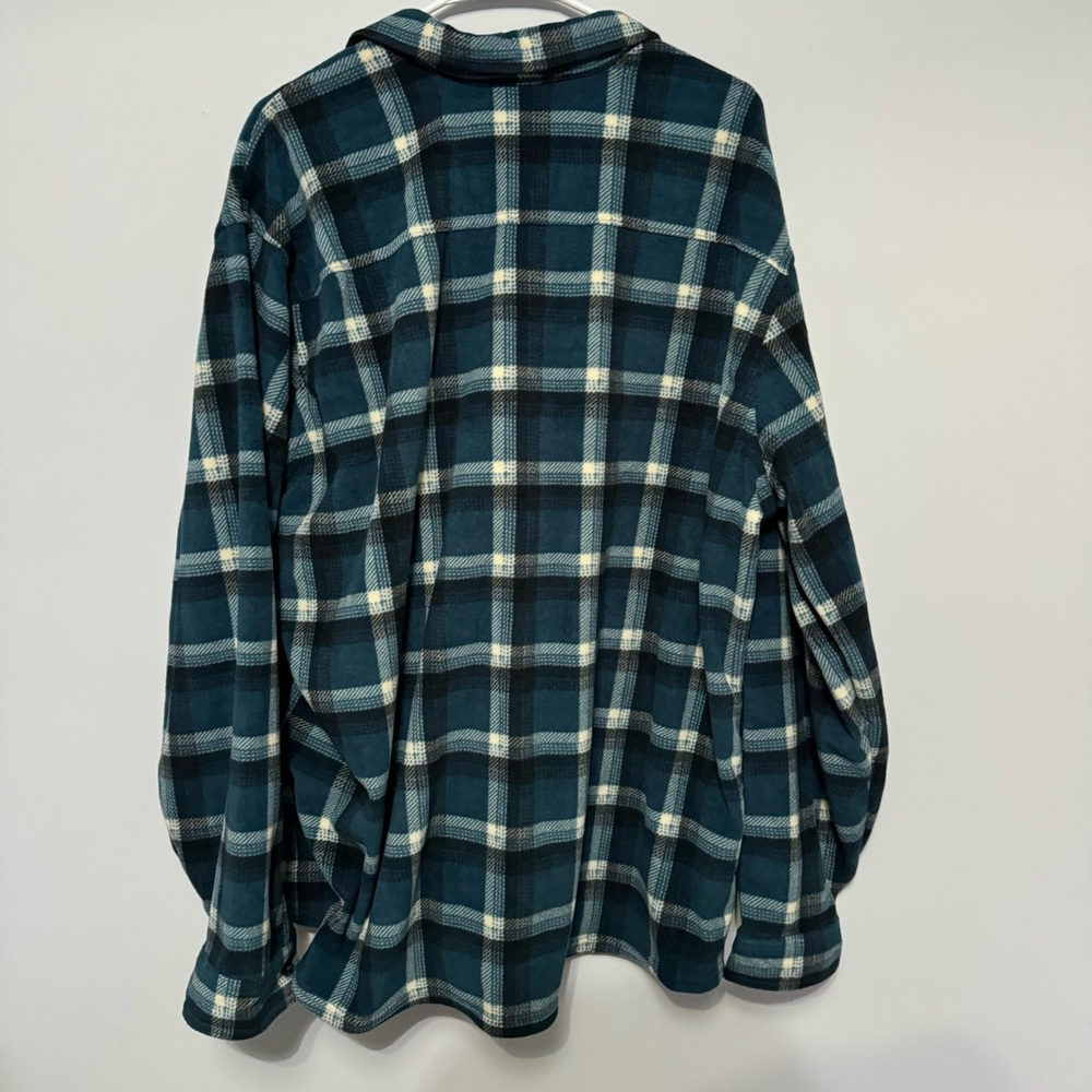 NWT Eddie Bauer Fleece Plaid Button Down Shirt - Picture 5 of 6